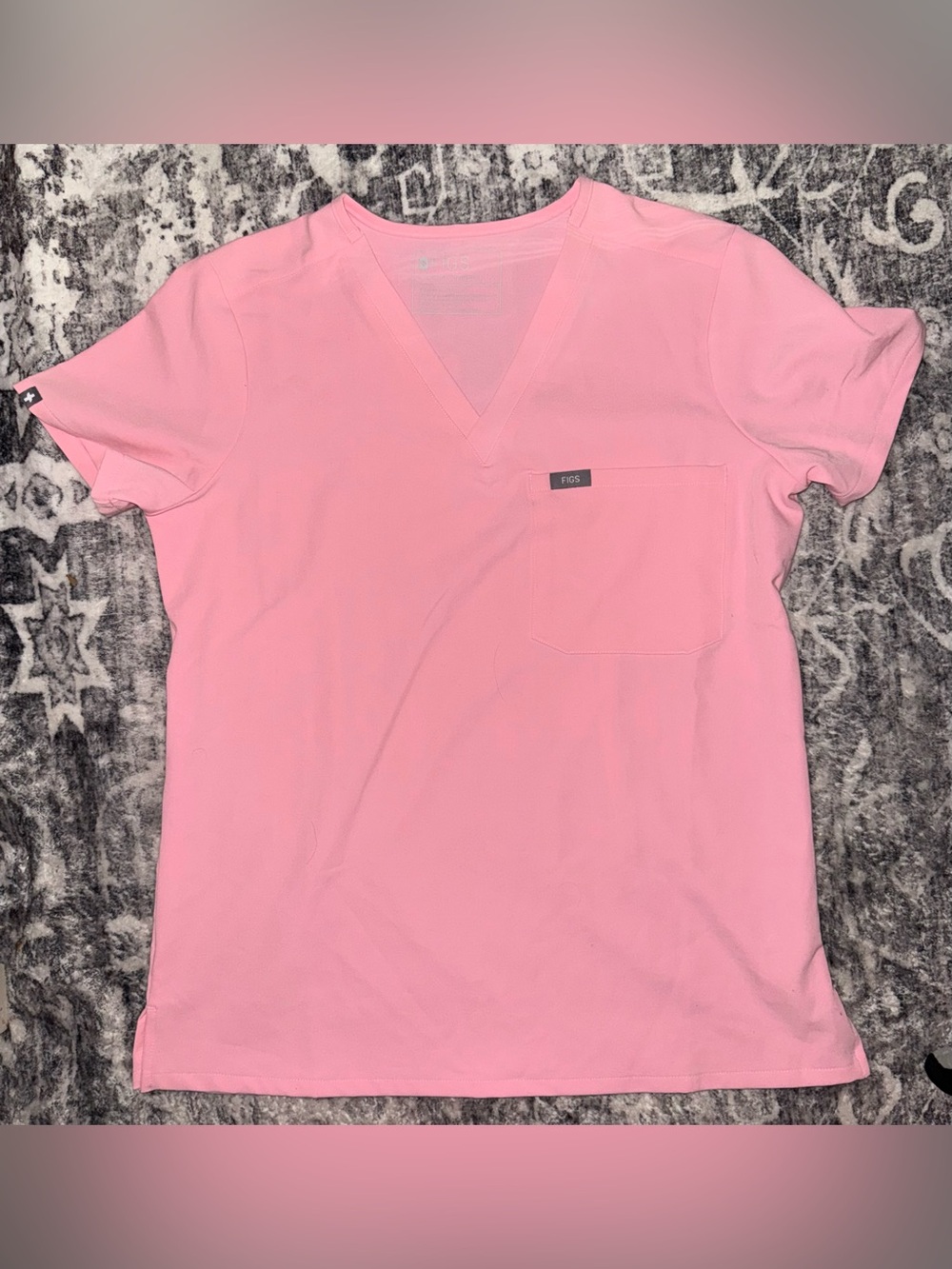 Figs Women's Light Pink Catarina Scrub Top